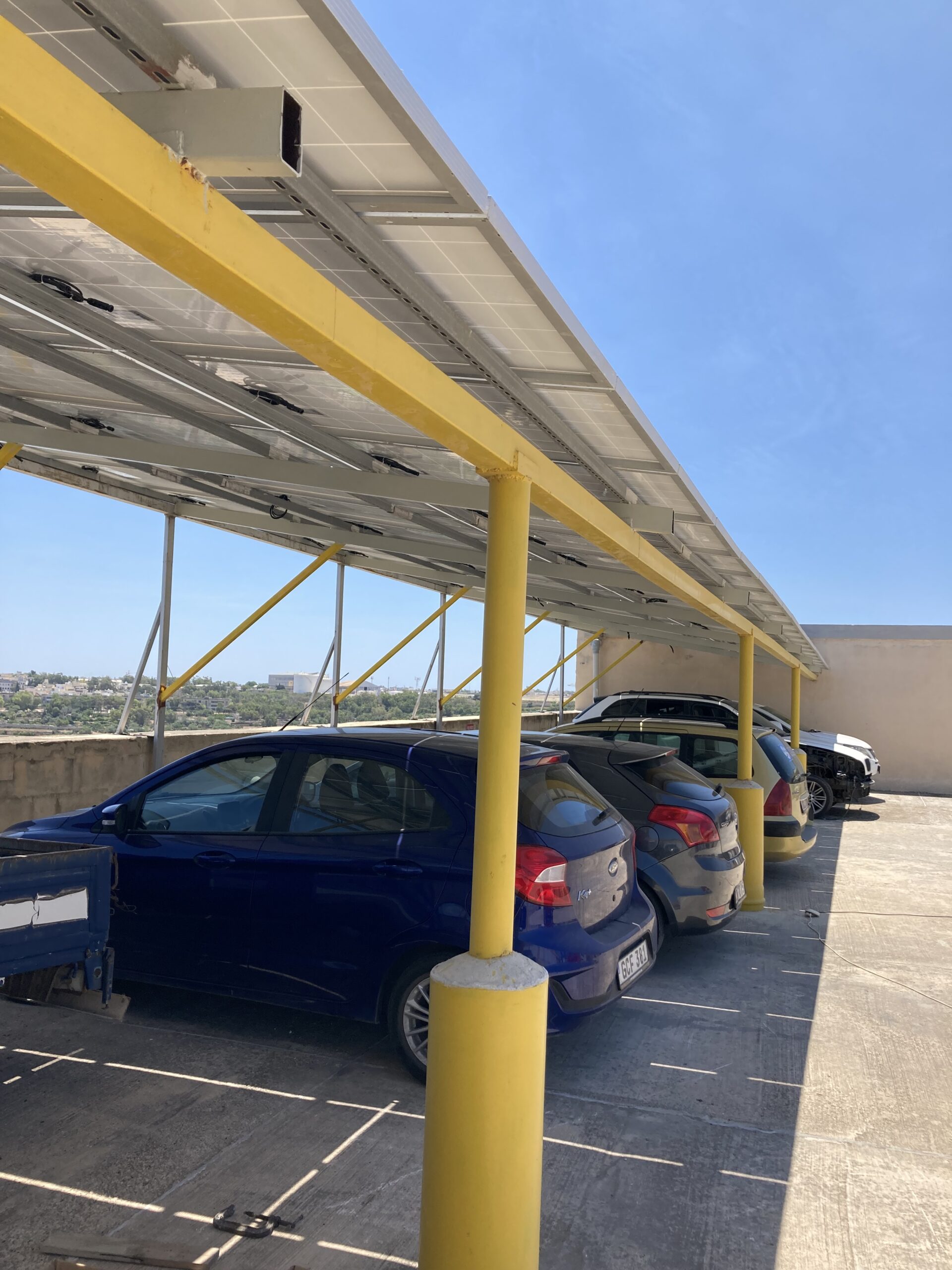 Commercial solar carport